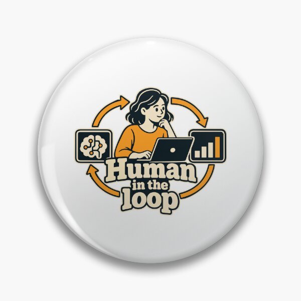Item preview, Human in the Loop Blueprint Graphic designed and sold by ThreadQuirk.