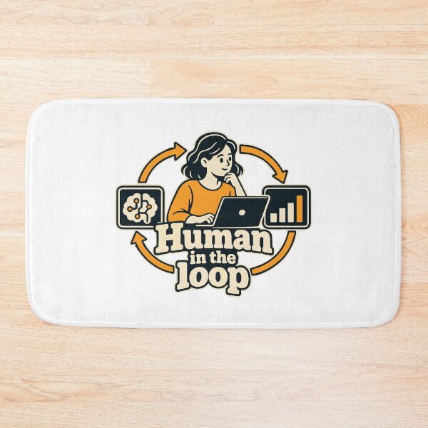 Item preview, Human in the Loop Blueprint Graphic designed and sold by ThreadQuirk.