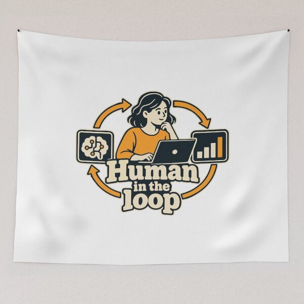Item preview, Human in the Loop Blueprint Graphic designed and sold by ThreadQuirk.