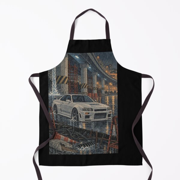 Item preview, Shin-Hanga Coupe in Night Downpour Under Expressway Viaduct designed and sold by WAVE-JP.