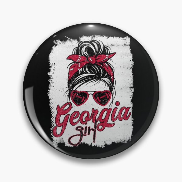 Item preview, Vintage Georgia Girl Messy Bun Distressed Football Team Spirit designed and sold by RockTheFeal.