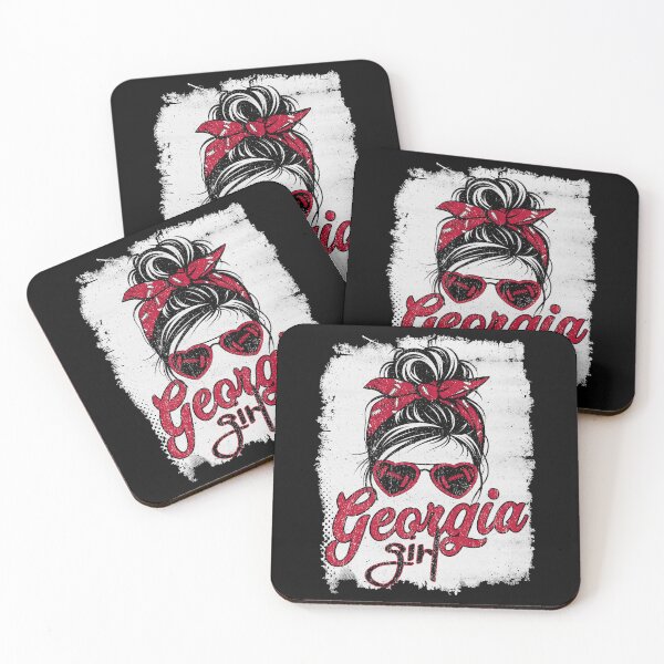 Item preview, Vintage Georgia Girl Messy Bun Distressed Football Team Spirit designed and sold by RockTheFeal.