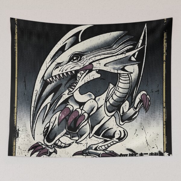 Item preview, Legendary Blue-Eyes White Dragon - Brutalist Graffiti Style TCG Illustration designed and sold by moosesclub.