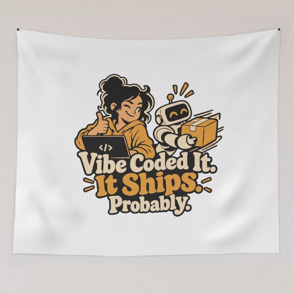 Item preview, Vibe Coded It, It Ships Probably Comic Design designed and sold by ThreadQuirk.