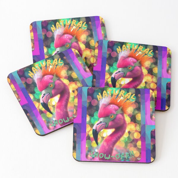 Item preview, Natural Show-Off – Vibrant Pink Peacock Portrait with Colourful Feathers designed and sold by UartC1.