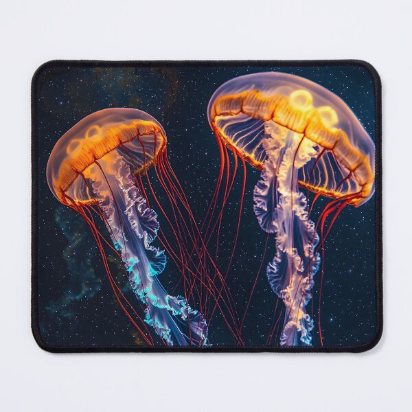 Item preview, Bioluminescent Jellyfish, 3d Render, Warm Orange And designed and sold by Checho30.