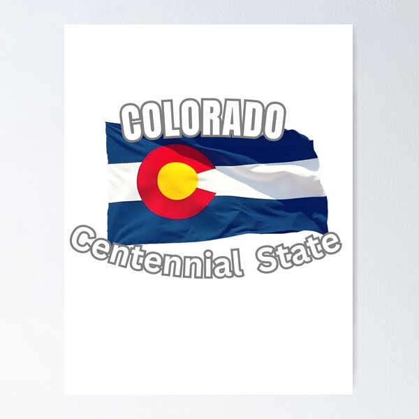 Item preview, Colorado Centennial State Flag Souvenir Gift designed and sold by RVJdesigns.