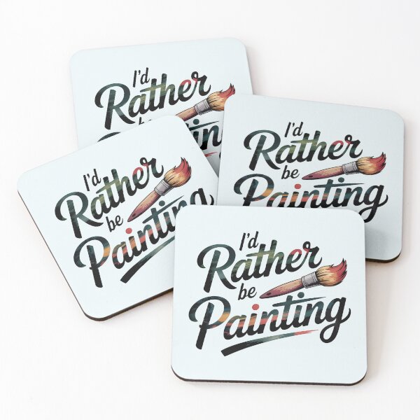 Item preview, I'd Rather Be Painting – Colorful Artist and Painting Lover Design designed and sold by Jollys-ArtShop.