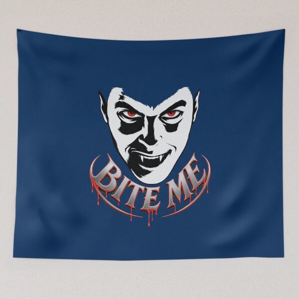 Item preview, Bite Me Vampire Smirk Vintage Horror designed and sold by jenaholland.