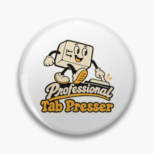 Item preview, Professional Tab Presser Retro Cartoon Graphic designed and sold by ThreadQuirk.