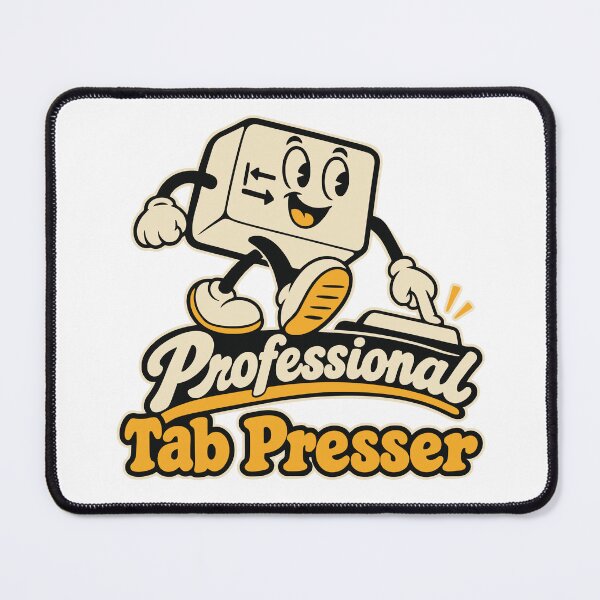 Item preview, Professional Tab Presser Retro Cartoon Graphic designed and sold by ThreadQuirk.