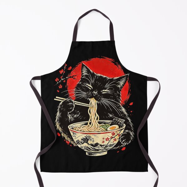 Item preview, Ramen Cat Kawaii Ramen Anime Black Cat designed and sold by Brasovbit.