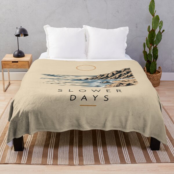 Item preview, Slower Days Ocean Landscape Minimalist and Nature Art designed and sold by ivonova.
