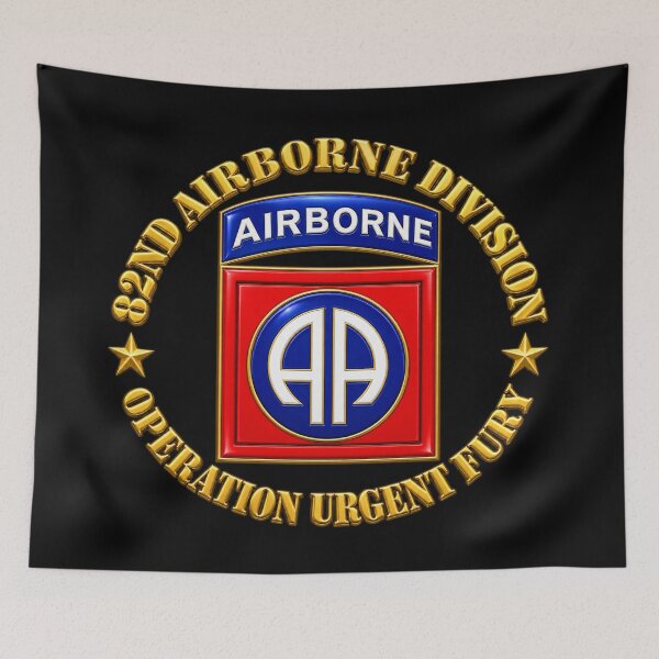 Item preview, 82nd Airborne Division - Operation Urgent Fury  - 3D - Transparent designed and sold by Military Insignia Products.