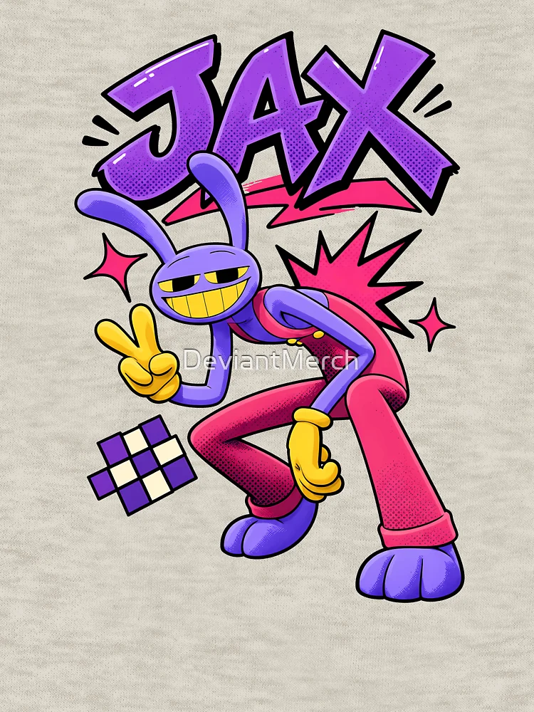 Thumbnail 6 of 6, Zipped Hoodie, JAX The Rabbit designed and sold by DeviantMerch.