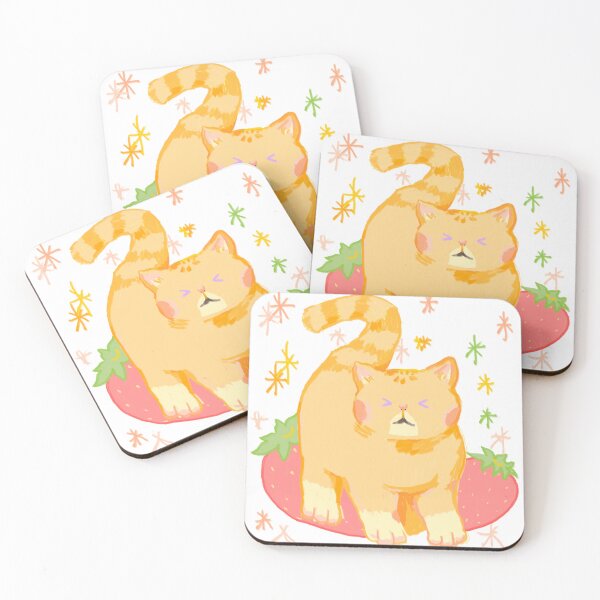 Item preview, Grumpy Strawberry Cat | Yummy Yummy Cat designed and sold by Agitcheum.
