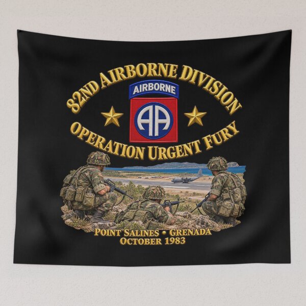 Item preview, 82nd Airborne Division - Operation Urgent Fury  - Point Salines - 3D - Transparent designed and sold by Military Insignia Products.