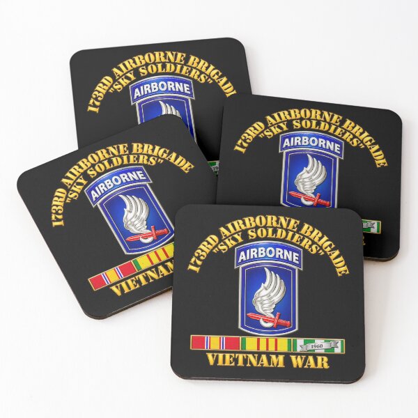 Item preview, SSI - 173rd Airborne Brigade w VN SVC Ribbons - 3D - Transparent designed and sold by Military Insignia Products.