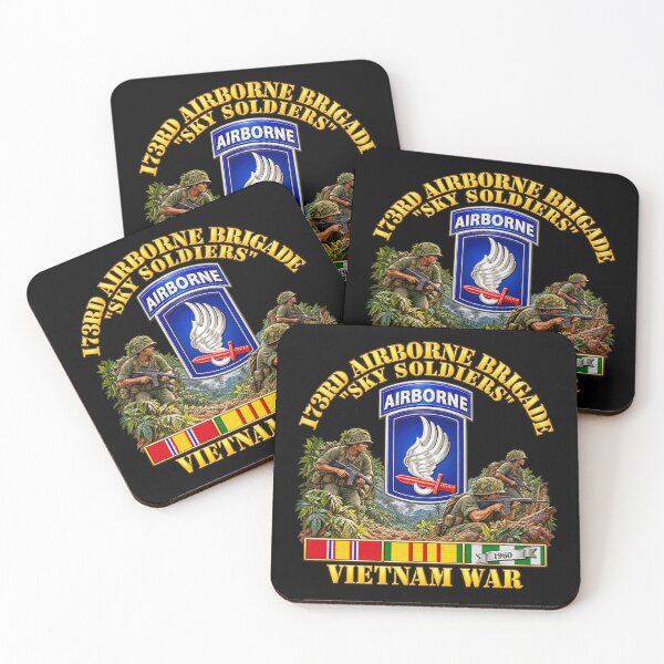 Item preview, SSI - 173rd Airborne Brigade w VN SVC Ribbons - Combat Patrol - 3D - Transparent designed and sold by Military Insignia Products.