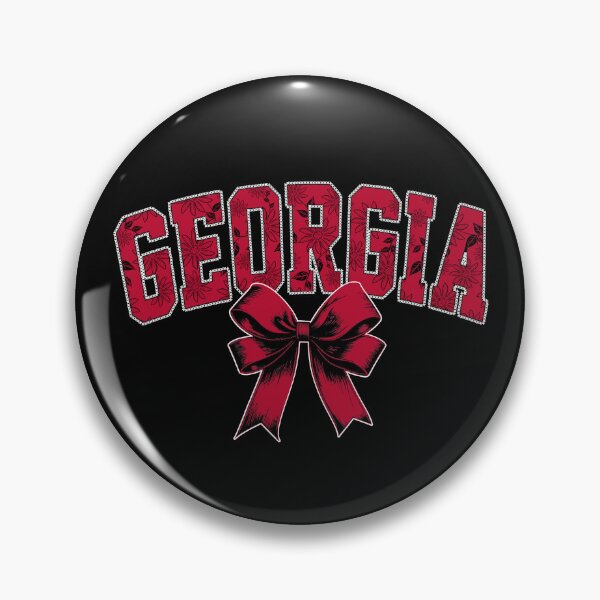 Item preview, Georgia Floral Red Coquette Bow Football Spirit designed and sold by RockTheFeal.