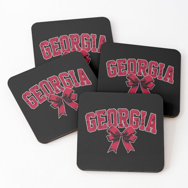 Item preview, Georgia Floral Red Coquette Bow Football Spirit designed and sold by RockTheFeal.