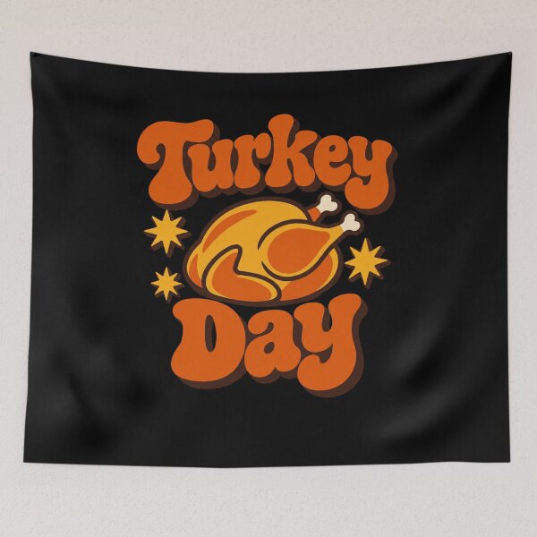 Item preview, Retro Turkey Day Thanksgiving Feast Celebration designed and sold by BearLoveDesign.