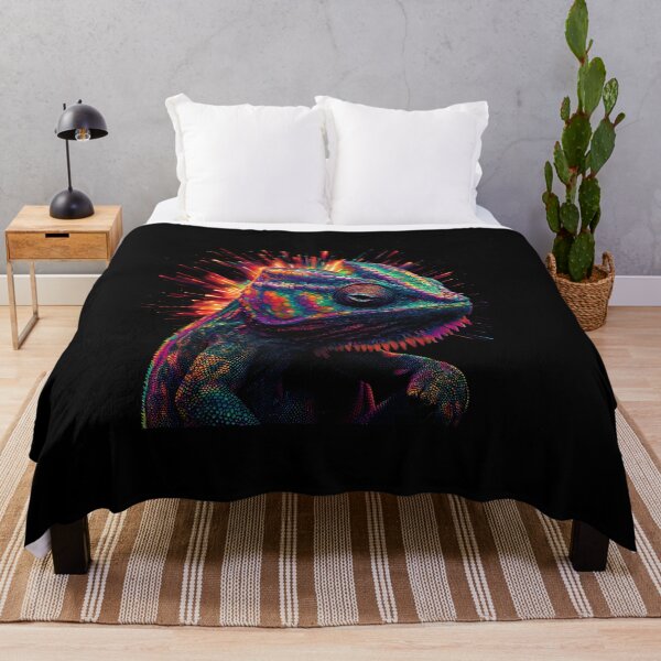 Item preview, Colorful Chameleon, 3d Render, Deep Black And designed and sold by Checho30.