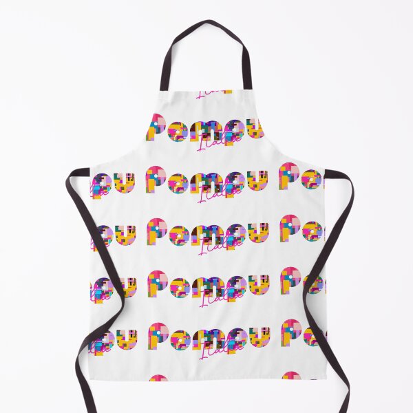 Item preview, Pompu, Oristano, Italy, Italia, colorful typography design for travellers designed and sold by Wanderful-roads.