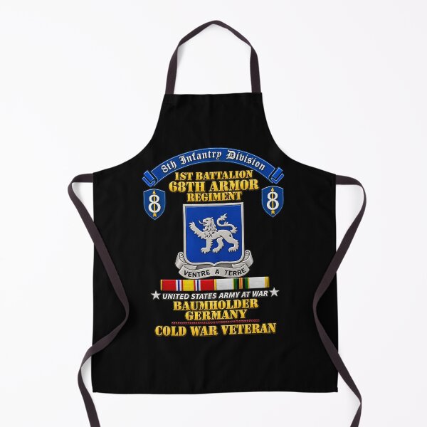 Item preview, 8th Infantry Division Scroll - 1st Bn 68th Armor Regiment - Baumholder Germany - Cold War Vet w COLD SVC - 3D - Transparent designed and sold by Military Insignia Products.