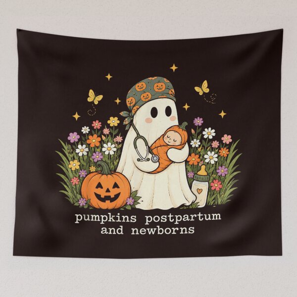 Item preview, Postpartum Nurse Halloween Mother Baby Nurse Newborn RN designed and sold by JolinChinn.
