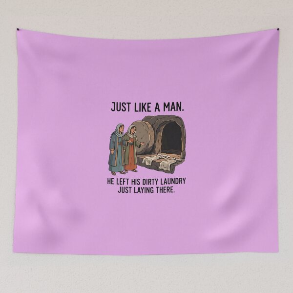 Item preview, Just Like a Man - Empty Tomb Easter Humor designed and sold by FrozenFits.