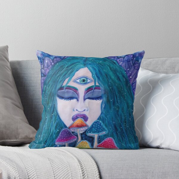 Item preview, Cosmic Shamaness Third Eye Psychedelic Mushrooms designed and sold by Pyotreset.