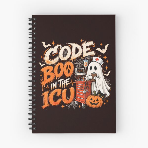 Item preview, ICU Nurse Halloween Code Boo Critical Care Spooky Humor designed and sold by JolinChinn.