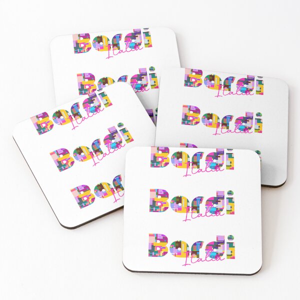Item preview, Bardi, Parma, Italy, Italia, colorful typography design for travellers designed and sold by Wanderful-roads.