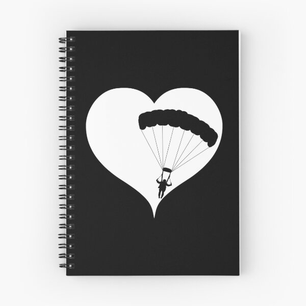 Item preview, Heart parachute skydive designed and sold by RetroFuchs.