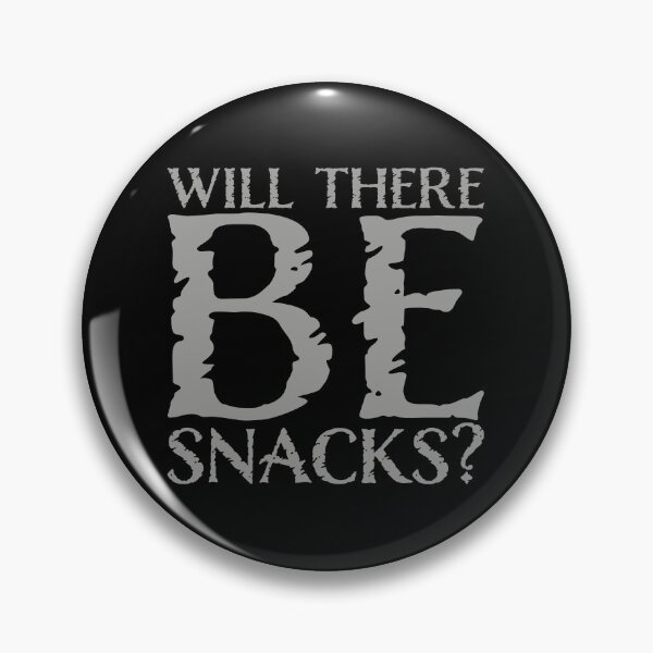 Item preview, Will there be snacks? Funny Snack Quote Logo Text designed and sold by shirt-o-mat.