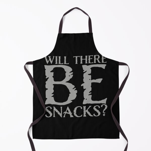 Item preview, Will there be snacks? Funny Snack Quote Logo Text designed and sold by shirt-o-mat.