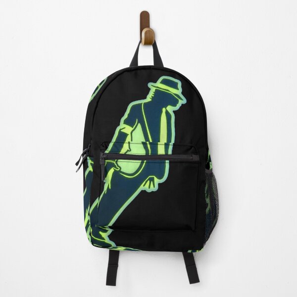 Item preview, Michael Jackson Neon Moonwalk Silhouette Green Glow designed and sold by ExploreAura Studio.