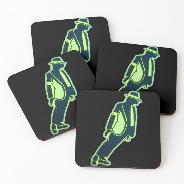 Item preview, Michael Jackson Neon Moonwalk Silhouette Green Glow designed and sold by ExploreAura Studio.