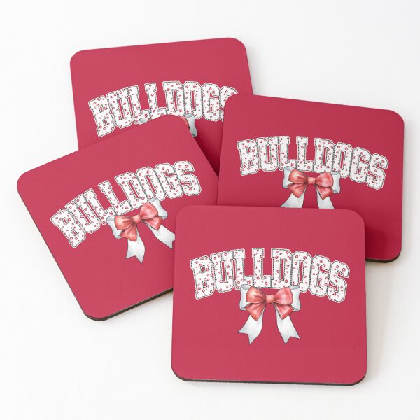 Item preview, Bulldogs Floral Coquette Bow For Football Fans designed and sold by Floral Vintage.