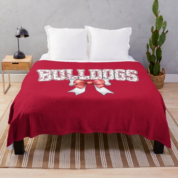 Item preview, Bulldogs Floral Coquette Bow For Football Fans designed and sold by Floral Vintage.