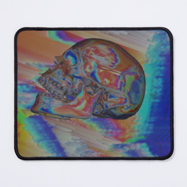Item preview, Chromatic Glitch Skull Psychedelic Vaporwave designed and sold by Pyotreset.