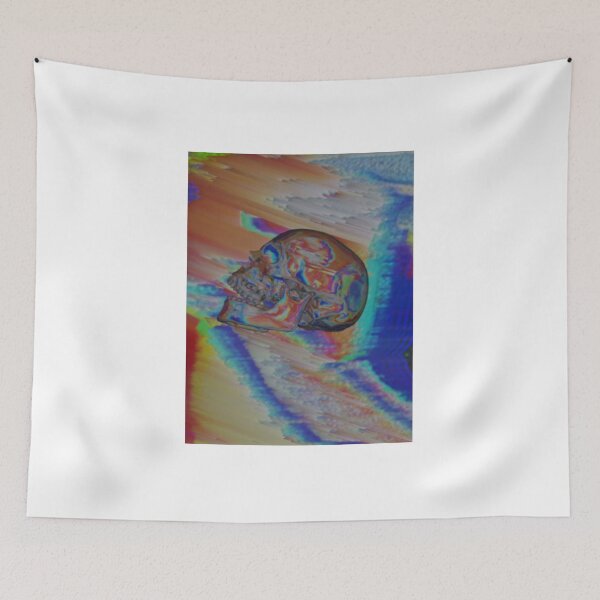 Item preview, Chromatic Glitch Skull Psychedelic Vaporwave designed and sold by Pyotreset.