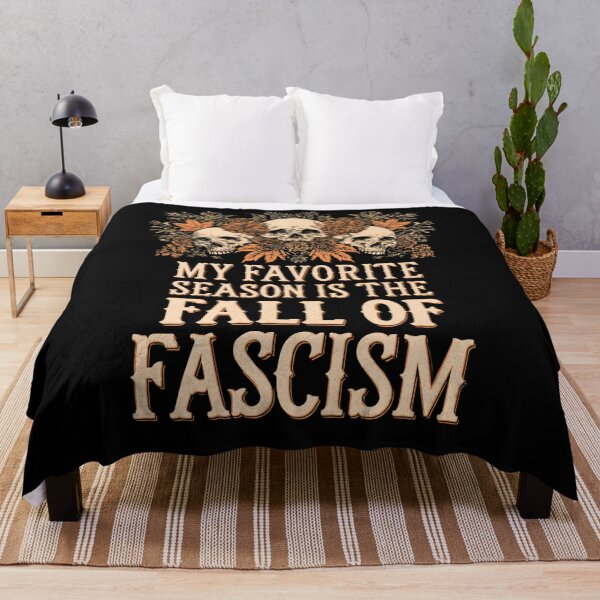 Item preview, My Favorite Season Is The Fall of Fascism - Floral Resist Democracy designed and sold by DyzioSupply.