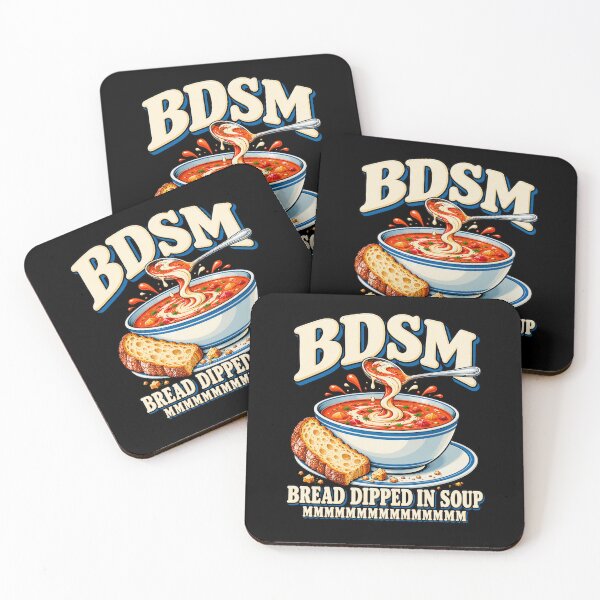 Item preview, Bread Dipped in Soup Mmm Funny Food Acronym Pun Men Women T-Shirt designed and sold by Trendably.