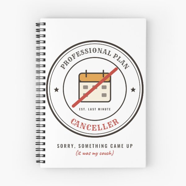 Item preview, Professional Plan Canceller Funny Introvert Vintage Badge designed and sold by CataRedBubble.
