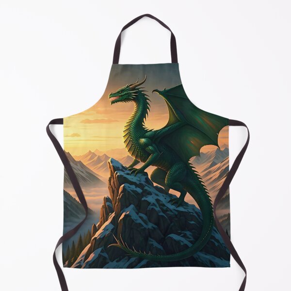 Item preview, Green Dragon on the Snowy Peak designed and sold by Fanta-sticky.
