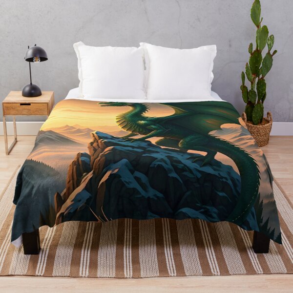 Item preview, Green Dragon on the Snowy Peak designed and sold by Fanta-sticky.