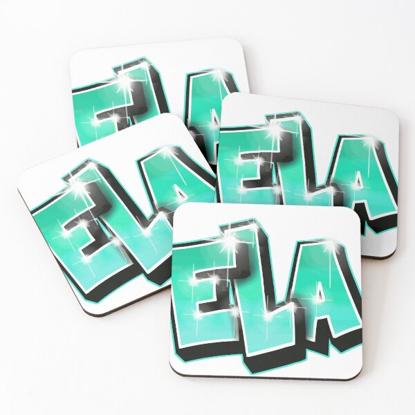 Item preview, ELA Graffiti Name Turquoise - Personalised Custom Gift designed and sold by BlachGallery.