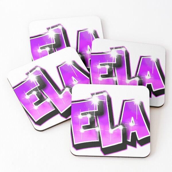 Item preview, ELA Graffiti Name Purple - Personalised Custom Gift designed and sold by BlachGallery.